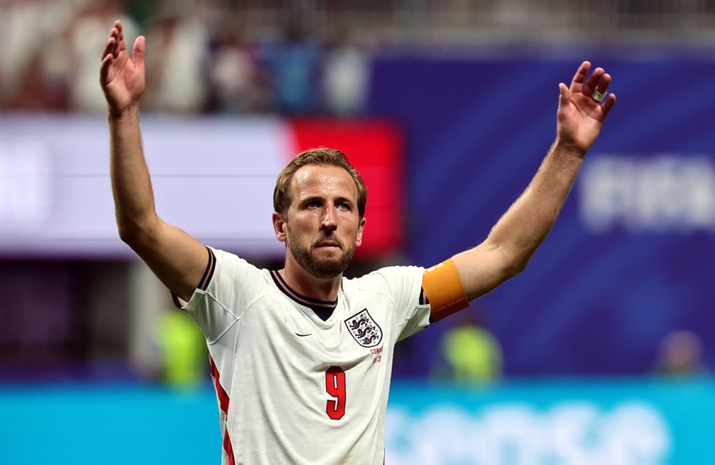 Harry Kane of England celebrates after the FIFA World Cup 2026 Round of 32 match England against Democratic Republic of Congo, in Atlanta, USA, 01 July 2026. EPA/RONALD WITTEK