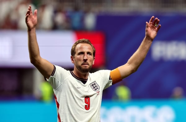 Harry Kane of England celebrates after the FIFA World Cup 2026 Round of 32 match England against Democratic Republic of Congo, in Atlanta, USA, 01 July 2026. EPA/RONALD WITTEK