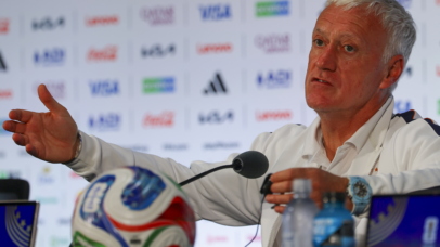 France’s national soccer team head coach Didier Deschamps attends a press conference in Dallas, Texas, USA, 13 July 2026. France will face Spain on 14 July in a FIFA World Cup 2026 semi final match. EPA/CHRISTOPHER NEUNDORF