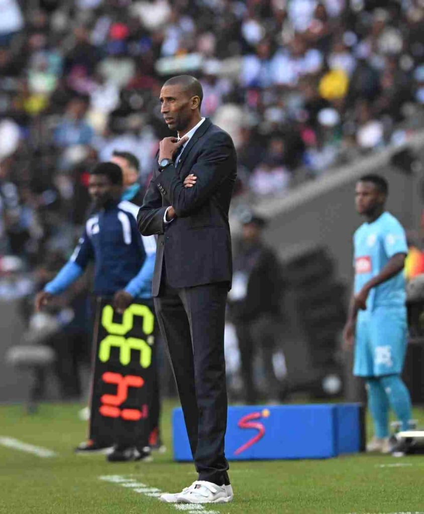 Abdeslam Ouaddou coach of Orlando Pirates during the Betway Premiership 2025/26 match between Orlando Pirates and Durban City FC at Orlando Amstel Arena on the 16 May 2026 in Johannesburg ©Sydney Mahlangu BackpagePix
