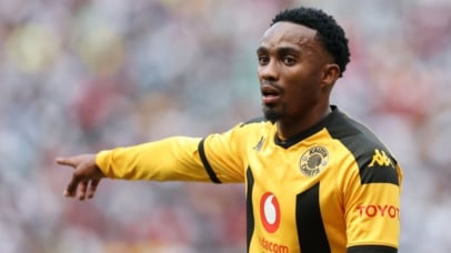 Njabulo Blom of Kaizer Chiefs reacts during the Betway Premiership 2024/25 match between Orlando Pirates and Kaizer Chiefs at FNB Stadium, Johannesburg on the 01 February 2025 ©Muzi Ntombela/BackpagePix