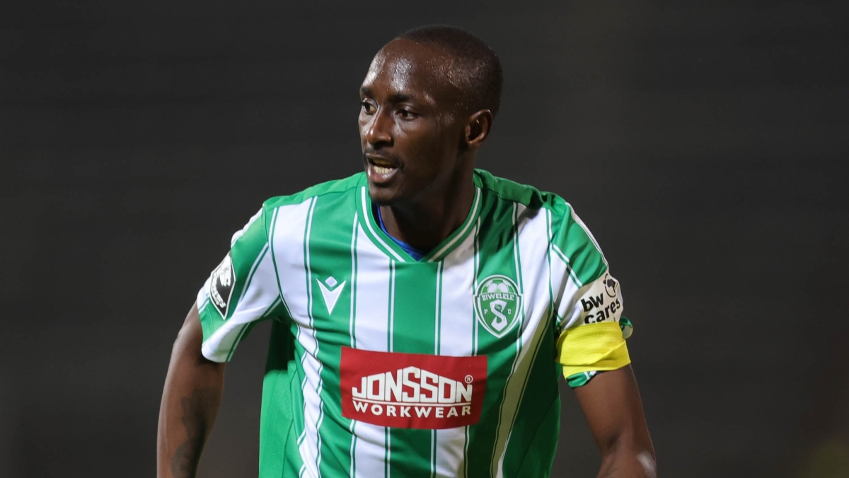 Nyiko Mobbie of Siwelele during the 2025/26 Betway Premiership match between Siwelele and Polokwane City at Lucas Moripe Stadium in Pretoria on the 19 August 2025 ©Samuel Shivambu/BackpagePix