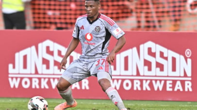 Thabiso Lebitso of Orlando Pirates during the Betway Premiership 2025/26 match between Durban City and Orlando Pirates at Moses Mabhida Stadium in Durban on 29 November 2025 ©Gerhard Duraan/BackpagePix