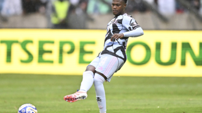 Thabiso Sesane of Orlando Pirates during the 2025 Carling Knockout Cup match between Orlando Pirates and Carling All Stars at the Moses Mabhida Stadium, Durban on the 13 December 2025 ©Gerhard Duraan/BackpagePix