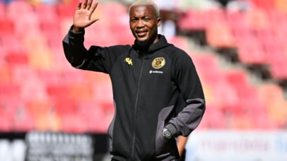 Khanyisa Mayo of Kaizer Chiefs during the pitch inspection before the Betway Premiership 2025/26 game between Orbit College and Kaizer Chiefs at Nelson Mandela Bay Stadium in Gqeberha on 6 April 2026 © Ryan Wilkisky/BackpagePix