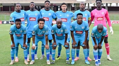 Durban FC team during the Betway Premiership 2025/26 match between Durban City and AmaZulu at Chatsworth Stadium, Durban on 23 May 2026 ©Gerhard Duraan/BackpagePix