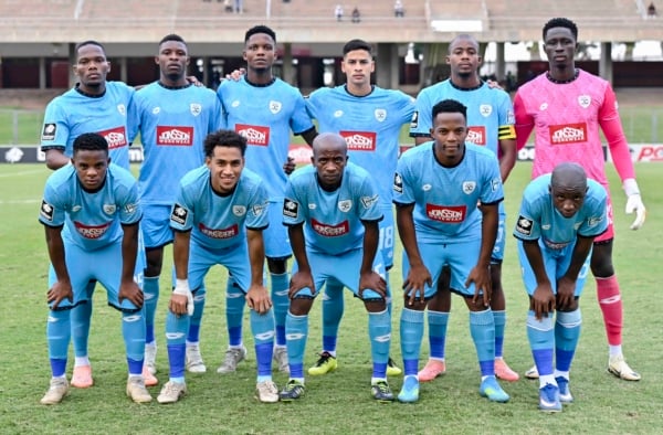 Durban FC team during the Betway Premiership 2025/26 match between Durban City and AmaZulu at Chatsworth Stadium, Durban on 23 May 2026 ©Gerhard Duraan/BackpagePix
