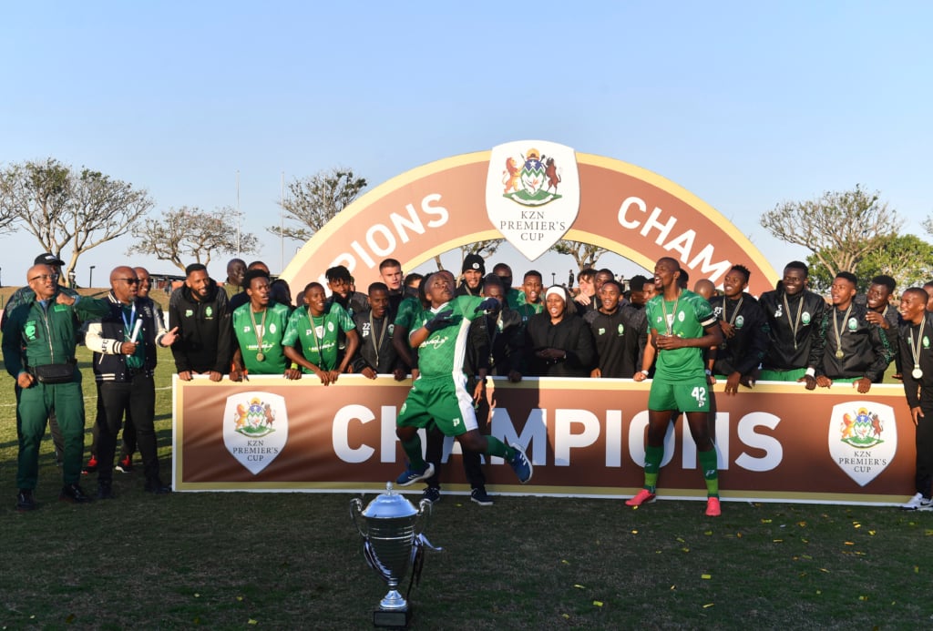 Amazulu FC are crowned champions during the KZN Premiers Cup 2026 Final match between Amazulu FC and Milford FC at Princess Magogo Stadium in Kwa Mashu Durban on 26 July 2026 ©Phakamisa Lensman/Backpagepix