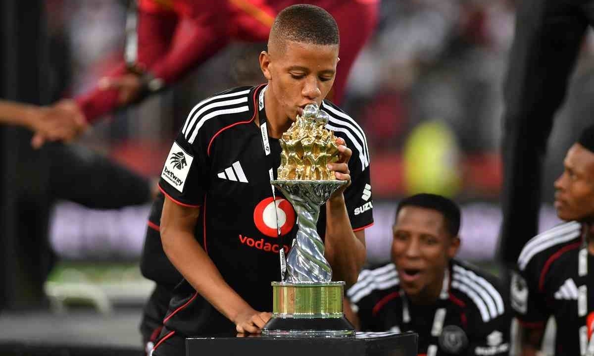 Camren Dansin of Orlando Pirates during the Betway Premiership 2025/26 match between Orbit College and Orlando Pirates at Mbombela Stadium, in Nelspruit on 23 May 2026 ©Phakamisa Lensman/Backpagepix