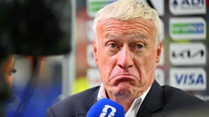 France's head coach Didier Deschamps is interviewed after losing the FIFA World Cup 2026 semifinals match France against Spain, in Dallas, USA, 14 July 2026. EPA/SAM WASSON