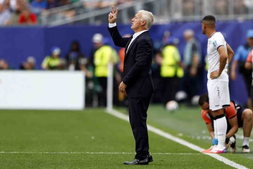 France's head coach Didier Deschamps gestures during the FIFA World Cup 2026 group stage match France against Iraq, in Philadelphia, Pennsylvania, USA, 22 June 2026. EPA/WILL OLIVER