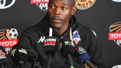 Knowledge Musona of Scottland FC during the 2026 Toyota Cup Kaizer Chiefs and Scottland FC Press Conference at Chiefs Village in Johannesburg on 24 July 2026 © Alche Greeff/BackpagePix