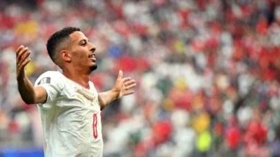 Azzedine Ounahi of Morocco celebrates scoring the 1-0 during the FIFA World Cup 2026 Round of 16 match Canada against Morocco, in Houston, USA, 04 July 2026. EPA/SAM WASSON