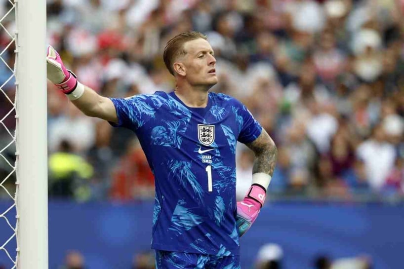 Goalkeeper Jordan Pickford of England looks on during the FIFA World Cup 2026 group stage match England against Ghana, in Boston, Massachusetts, USA, 23 June 2026. EPA/GREG M. COOPER