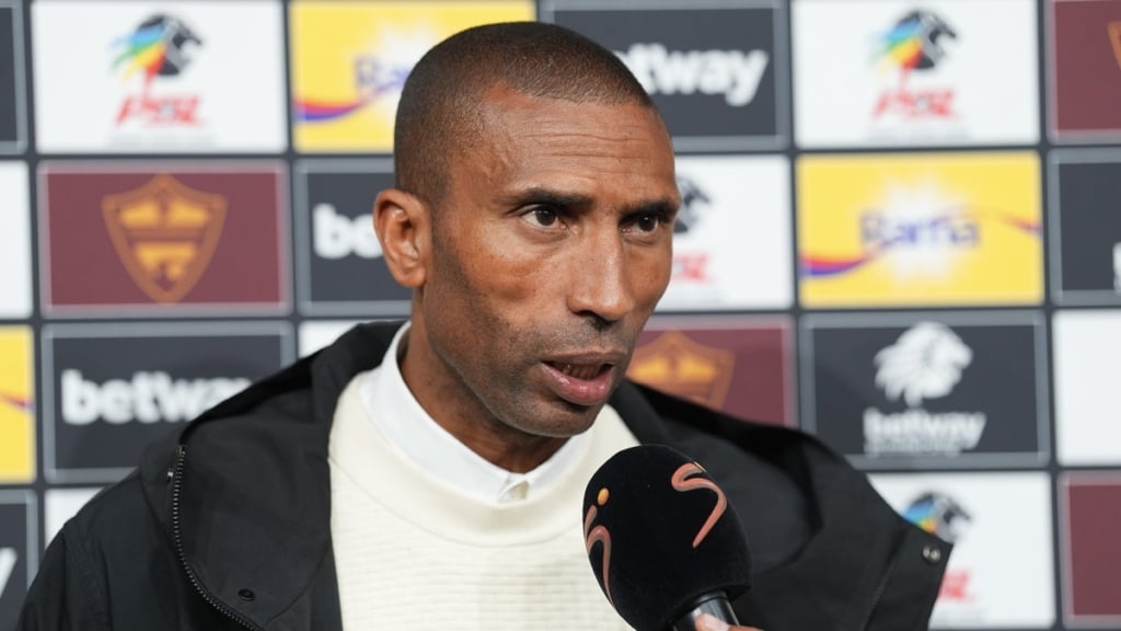 Abdeslam Ouaddou, head coach of Orlando Pirates speaks after the Betway Premiership 2025/26 game between Stellenbosch FC and Orlando Pirates at Athlone Stadium on 5 May 2026 © Nic Bothma/BackpagePix