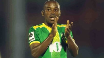 Siyanda Ndlovu of Golden Arrows reacts during the Betway Premiership 2025/26 match between Magesi FC and Golden Arrows at Seshego Stadium in Polokwane on 13 February 2026 ©Samuel ShivambuBackpagePix