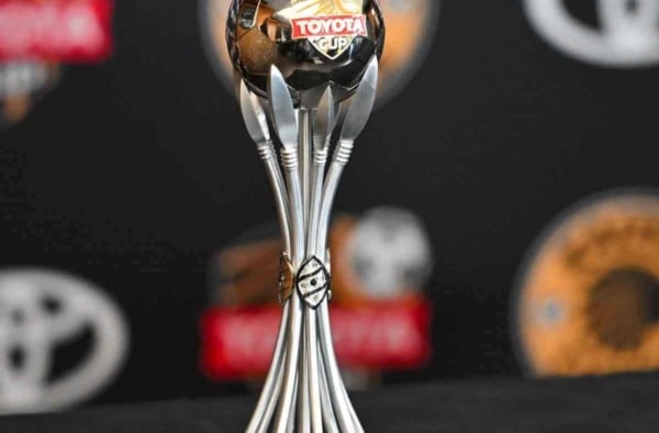 Trophy during the 2026 Toyota Cup Kaizer Chiefs and Scottland FC Press Conference at Chiefs Village in Johannesburg on 24 July 2026 © Alche Greeff/BackpagePix