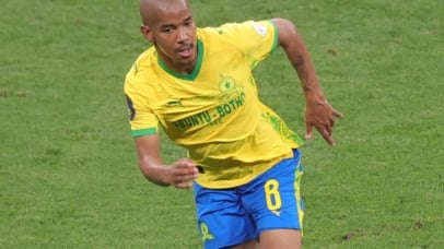 Jayden Adams of Mamelodi Sundowns during the CAF Champions League 2025/26 2nd leg final match between AS FAR and Mamelodi Sundowns at Prince Moulay Abdellah Stadium in Rabat, Morocco on 24 May 2026 ©Samuel Shivambu/BackpagePix