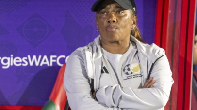 South Africa's head coach Desiree Ellis looks on ahead of the CAF Women's Africa Cup of Nations group stage match between Burkina Faso and South Africa at the Moulay Rachid Stadium in Casablanca, Morocco, 04 August 2026. EPA/JALAL MORCHIDI
