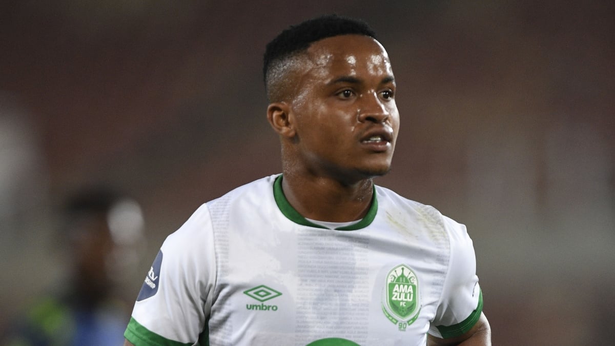 Siphesihle Maduna of AmaZulu FC during the DStv Premiership 2022/23 match between Marumo Gallants and AmaZulu FC on the 26 October 2022 at Peter Mokaba Stadium © Sydney Mahlangu/BackpagePix
