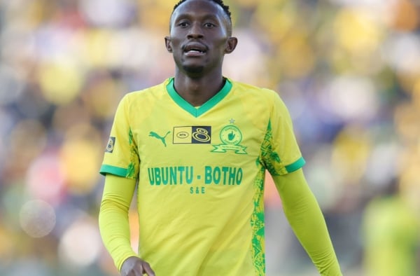 Thapelo Maseko of Mamelodi Sundowns during the 2025 MTN8 semi final 2nd leg match between Mamelodi Sundowns and Orlando Pirates at Lucas Moripe Stadium in Pretoria on the 23 August 2025 ©Samuel Shivambu/BackpagePix