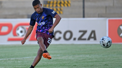 Mogamad Faiz Abrahams of Stellenbosch FC warming up before the Betway Premiership 2025/26 game between Stellenbosch FC and Magesi FC at Danie Craven Stadium in Stellenbosch on 18 February 2026 © Ryan Wilkisky/BackpagePix