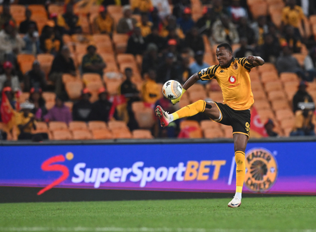 Glody Makabi Lilepo of Kaizer Chiefs during the Betway Premiership 2025/26 match between Kaizer Chiefs and Stellenbosch FC at the FNB Stadium in Nasrec on the 24 February 2026 ©Sydney Mahlangu BackpagePix