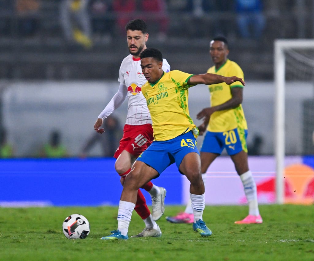 Thato Sibiya of Mamelodi Sundowns during the 2026 Redbull Diski Last Namba match between Mamelodi Sundowns and RB Leipzig at Lucas Moripe Stadium in Pretoria on 29 May 2026 © Alche Greeff/BackpagePix