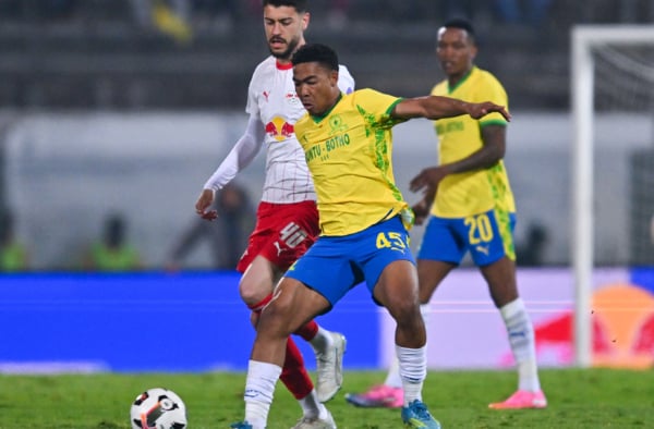 Thato Sibiya of Mamelodi Sundowns during the 2026 Redbull Diski Last Namba match between Mamelodi Sundowns and RB Leipzig at Lucas Moripe Stadium in Pretoria on 29 May 2026 © Alche Greeff/BackpagePix