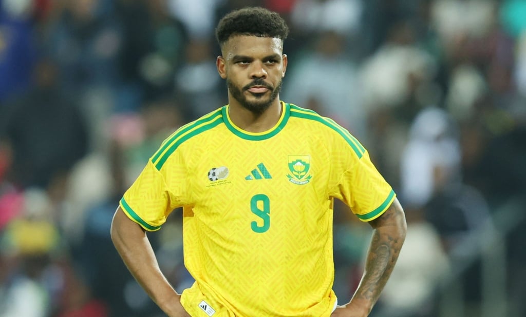 Foster Lyle of South Africa reacts during the International Friendly match between South Africa and Nicaragua at Orlando Amstel Arena, Soweto on the 29 May 2026 ©Muzi Ntombela/BackpagePix
