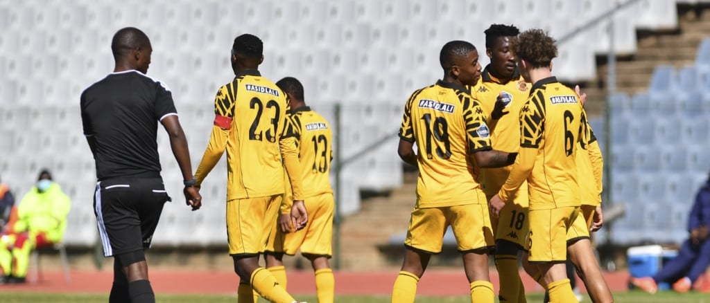Naledi Hlongwane of Kaizer Chiefs celebrates goal with team mates during the DSTV Diski Challenge 2025/26 match between Kaizer Chiefs and Chippa United at Dobsonville Stadium, in Soweto on 09 May 2026 ©Phakamisa Lensman/Backpagepix