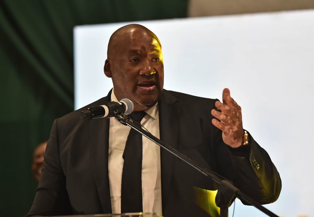 Minister of Sports, Arts and Culture of South Africa, Gayton McKenzie during Jayden Adams Funeral at the Coetzenburg Centre in Stellenbosch on 25 July 2026 © Ryan Wilkisky/BackpagePix