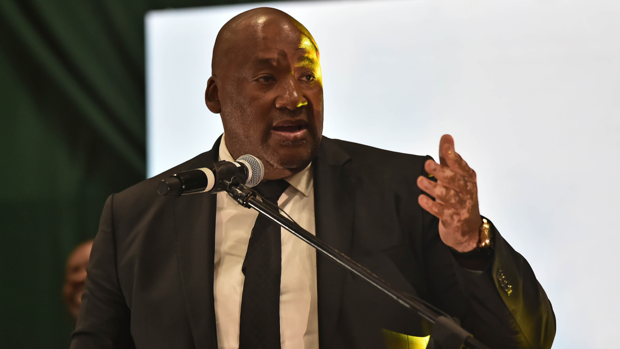Minister of Sports, Arts and Culture of South Africa, Gayton McKenzie during Jayden Adams Funeral at the Coetzenburg Centre in Stellenbosch on 25 July 2026 © Ryan Wilkisky/BackpagePix