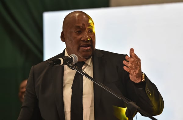 Minister of Sports, Arts and Culture of South Africa, Gayton McKenzie during Jayden Adams Funeral at the Coetzenburg Centre in Stellenbosch on 25 July 2026 © Ryan Wilkisky/BackpagePix