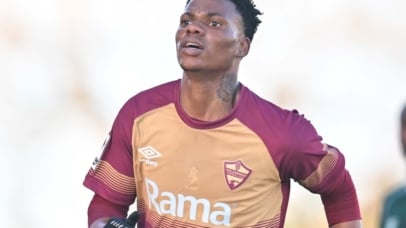 Sinoxolo Kwayiba of Stellenbosch FC during the Betway Premiership 2026/27 match between Stellenbosch FC and Amazulu FC at Sugar Ray Xulu Stadium in Durban on 1 August 2026 ©Alche Greeff/BackpagePix