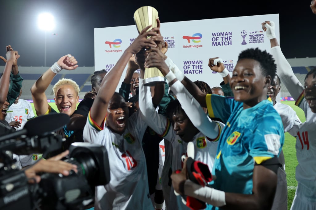 Aissata Traore of Mali awarded TotalEnergies Player of the Match during the 2026 Womens Africa Cup of Nations match between Mali and Cape Verde at Larbi Zaouli Stadium in Casablanca, Morocco on 2 August 2026 ©Nour Aknajja/BackpagePix