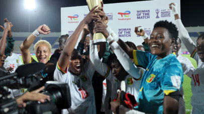 Aissata Traore of Mali awarded TotalEnergies Player of the Match during the 2026 Womens Africa Cup of Nations match between Mali and Cape Verde at Larbi Zaouli Stadium in Casablanca, Morocco on 2 August 2026 ©Nour Aknajja/BackpagePix