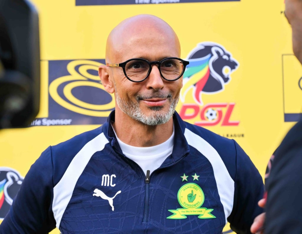 Miguel Cardoso, head coach of Mamelodi Sundowns during the 2026 MTN8 match between Mamelodi Sundowns and Polokwane City at Lucas Moripe Stadium in Pretoria on 8 August 2026 ©Alche Greeff/BackpagePix
