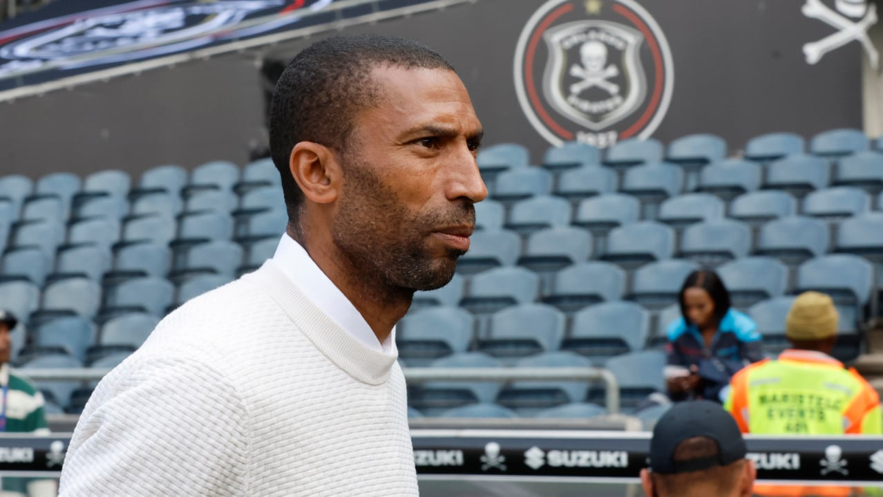 Abdeslami Ouaddou, head coach of Orlando Pirates during the MTN8 2026 football match between Orlando Pirates and Durban City at Orlando Stadium, Soweto on 08 August 2026 @Gavin Barker/BackpagePix