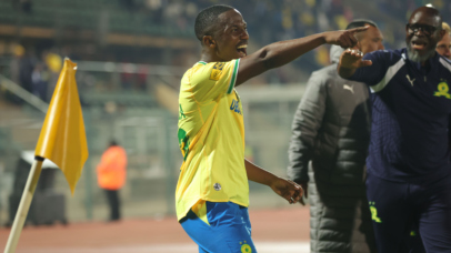 Cassius Mailula of Mamelodi Sundowns celebrates goal during 2026 MTN8 match between Mamelodi Sundowns and Polokwane City at Lucas Moripe Stadium in Pretoria, on 08 August 2026 ©Samuel Shivambu/BackpagePix