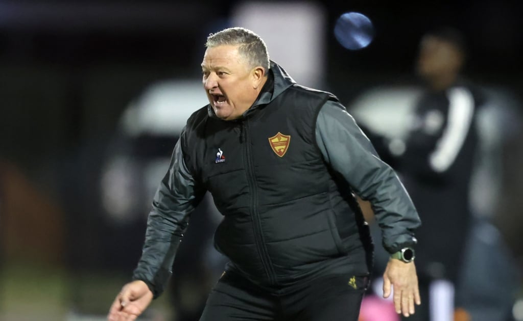 Gavin Hunt, coach of Stellebosch FC reacts during Betway Premiership 2026/27 match between Polokwane City and Stellenbosch FC at Seshego Stadium in Polokwane on 11 August 2026 ©Brian Rikhotso/BackpagePix