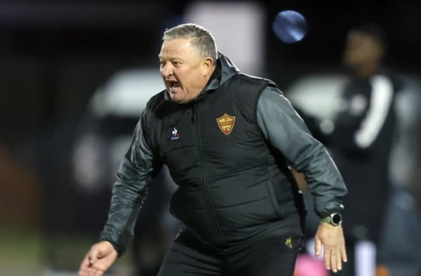 Gavin Hunt, coach of Stellebosch FC reacts during Betway Premiership 2026/27 match between Polokwane City and Stellenbosch FC at Seshego Stadium in Polokwane on 11 August 2026 ©Brian Rikhotso/BackpagePix