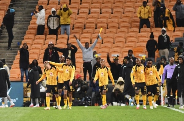 Luke Baartman of Kaizer Chiefs celebrates goal with team mates during the Betway Premiership 2026/27 match between Kaizer Chiefs and Sekhukhune United at FNB Stadium in Johannesburg on 12 August 2026 ©Phakamisa Lensman/Backpagepix