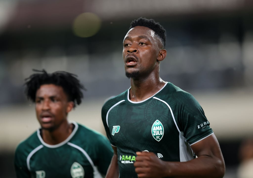 Thandolwenkosi Ngwenya of AmaZulu celebrates goal during Betway Premiership 2026/27 match between AmaZulu FC and Orlando Pirates at Kings Park Stadium in Durban, on 12 August 2026 ©Samuel Shivambu/BackpagePix