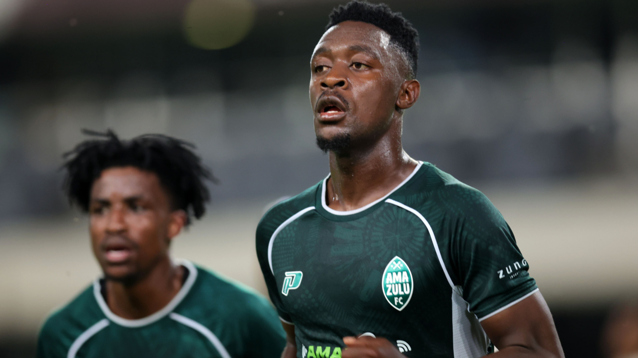 Thandolwenkosi Ngwenya of AmaZulu celebrates goal during Betway Premiership 2026/27 match between AmaZulu FC and Orlando Pirates at Kings Park Stadium in Durban, on 12 August 2026 ©Samuel Shivambu/BackpagePix