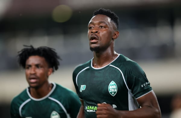 Thandolwenkosi Ngwenya of AmaZulu celebrates goal during Betway Premiership 2026/27 match between AmaZulu FC and Orlando Pirates at Kings Park Stadium in Durban, on 12 August 2026 ©Samuel Shivambu/BackpagePix