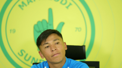 Marcelo Allende of Mamelodi Sundowns during Betway Premiership 2026/27 Mamelodi Sundowns press conference at Chloorkop in Midranda, on 17 August 2026 ©Samuel Shivambu/BackpagePix