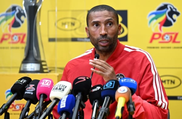 Abdeslam Ouaddou coach of Orlando Pirates FC during the 2026 MTN8 Semi Final1st Leg Orlando Pirates FC Press Conference in Johannesburg on 20 August 2026 ©Sydney Mahlangu/BackpagePix
