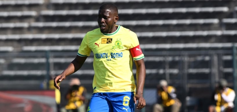 Aubrey Modiba of Mamelodi Sundowns during the 2026 MTN8 Semi Final 1sr Leg match between Mamelodi Sundowns and Golden Arrows at Lucas Moripe Stadium in Atteridgeville on 23 August 2026 ©Sydney Mahlangu/BackpagePix