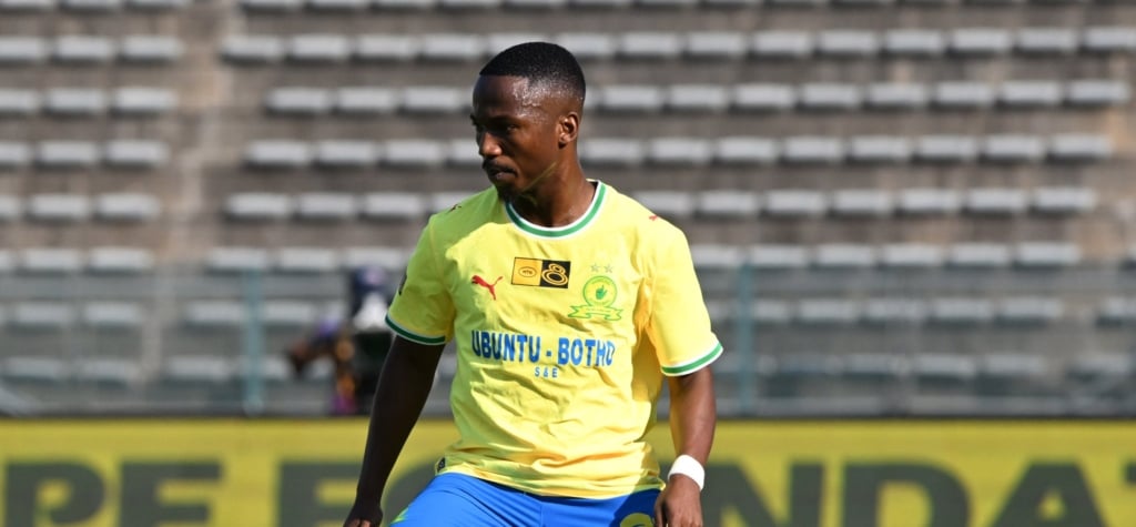 Cassius Mailula of Mamelodi Sundowns during the 2026 MTN8 Semi Final 1sr Leg match between Mamelodi Sundowns and Golden Arrows at Lucas Moripe Stadium in Atteridgeville on 23 August 2026 ©Sydney Mahlangu/BackpagePix